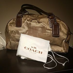 Khaki Coach Purse